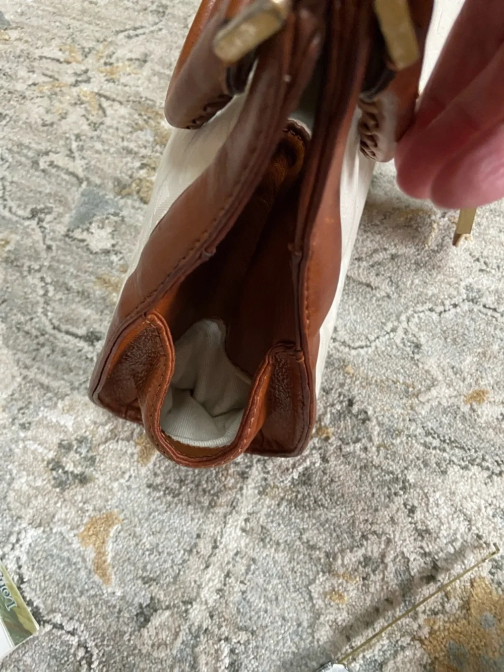 Michael Kors Vintage Lattington Hobo with Monogrammed Jacquard and Leather Trim - Picture 11 of 14